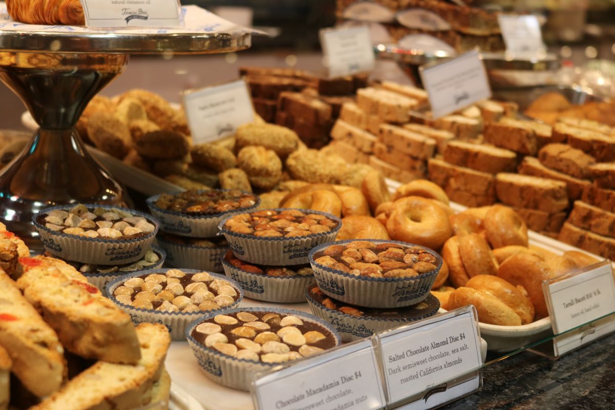 A selection of baked goods at the Reading Terminal Market in Philadelphia.